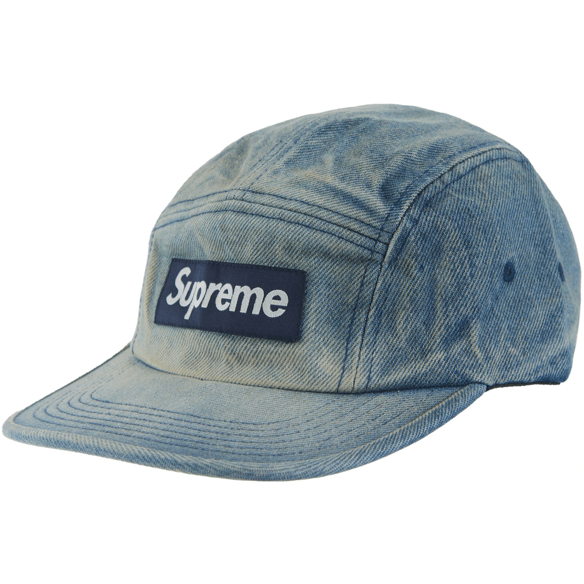 Supreme Washed Chino Twill Camp Cap Dirty Indigo - Sneakerzone