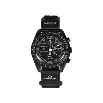 Swatch x Omega Bioceramic Moonswatch Mission To Moonphase Snoopy Black - Sneakerzone