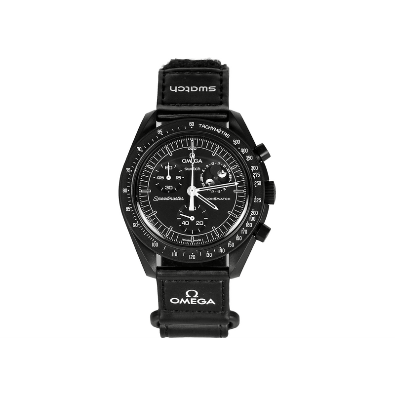 Swatch x Omega Bioceramic Moonswatch Mission To Moonphase Snoopy Black product image
