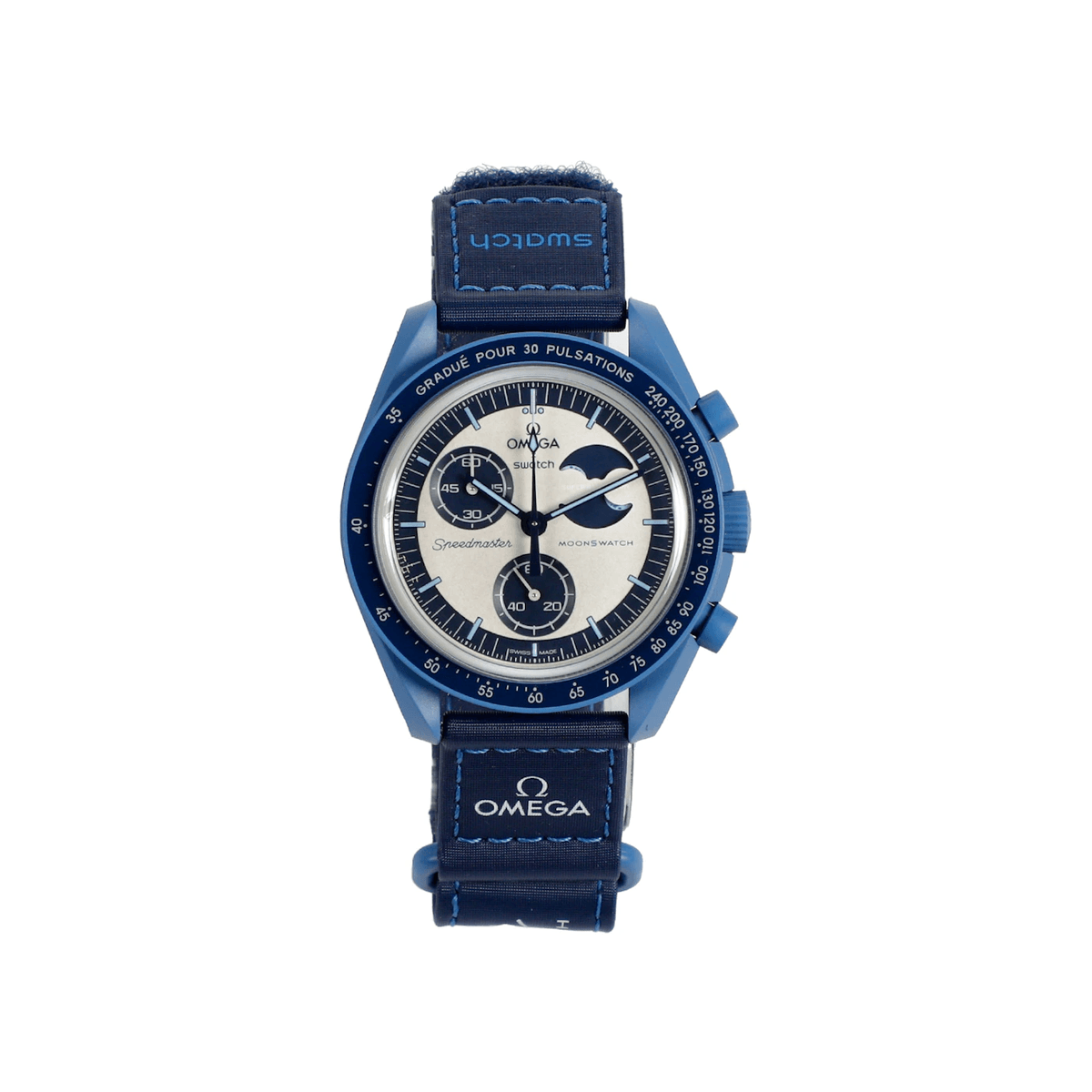 Swatch x Omega Bioceramic Moonswatch Mission to the Super Blue Moonphase SO33N700 - Sneakerzone