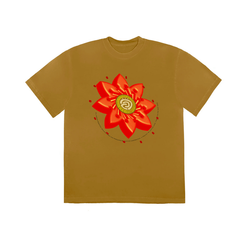 Travis Scott Cactus Jack Flower T-shirt Gold product image