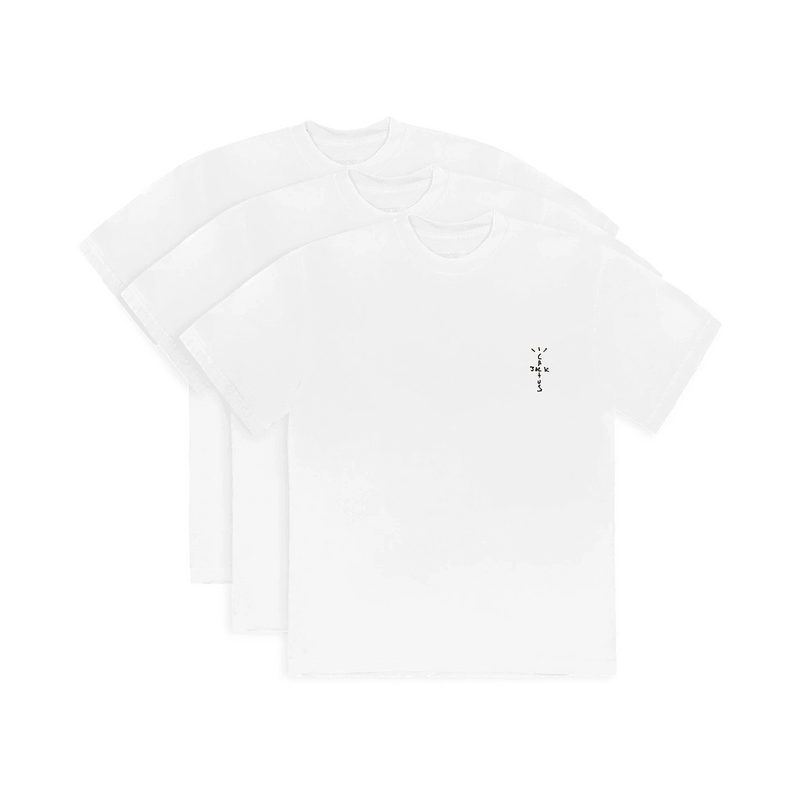 Travis Scott Cactus Jack White T-Shirt (3 Pack) product image