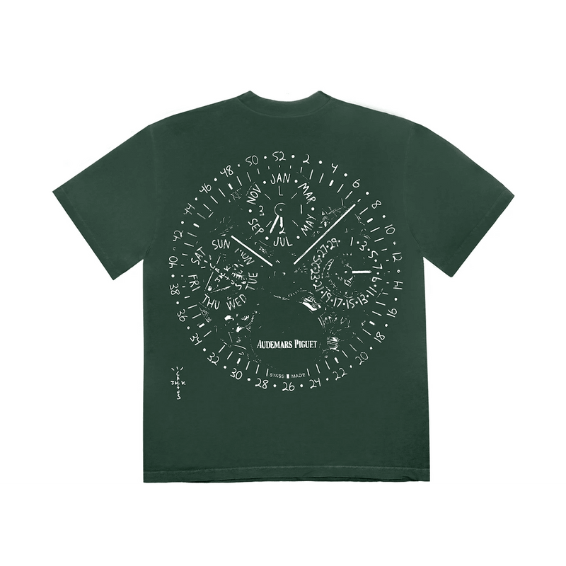 Travis Scott CJ x Audemars Piguet Watch Face Tee Green product image