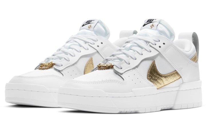 Dunk Low Disrupt White Metallic Gold - Sneakerzone